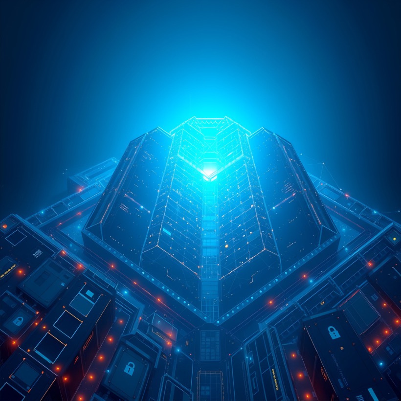 IVO's security foundation, visualised as a digital fortress